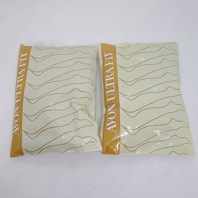 Avon Ultra Fit Nylon Knee High Stockings Size Queen Suntan 1983 2 PACKS