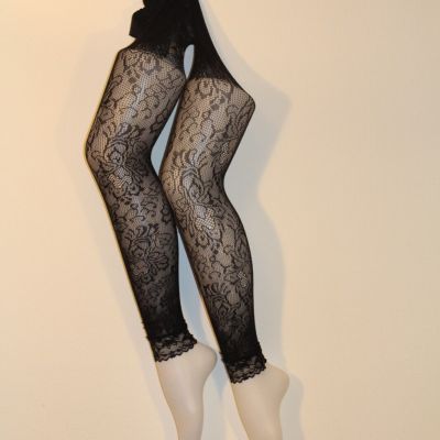 SEAMLESS FLORAL LACE TIGHTS
