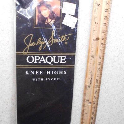 Jaclyn Smith Charlie Angels Knee Highs Sandelfoot Opaque  Lycra Leg White