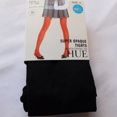 Hue Super Opaque Tights Smooth Control Top Size 4 5'2