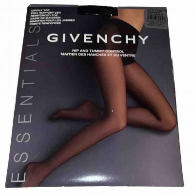 Givenchy Panty Hose Size D Black Hip & Tummy Control 01082 Girdle Top