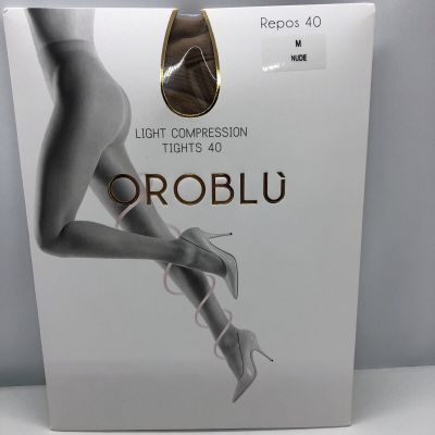 Oroblu Light Compression Semi-Sheer Support Tights 40 - M - Color: Nude