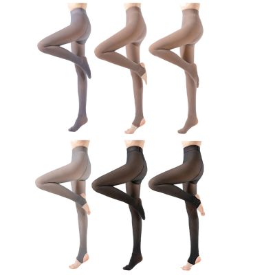 Women Pantyhose Elasticity Tights Thermal Stockings Fleece-lined Trousers Lady