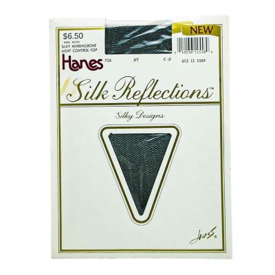 Vintage Hanes Silk Reflections Textured Silky Herringbone Jet CD 80s Made In USA