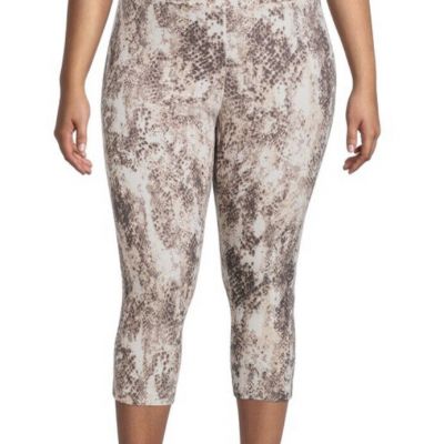 Women’s Capri Leggings Size 3X (24W-26W) Snake Skin NEW