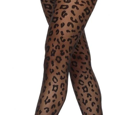 MANZI Women's Sheer Patterned Tights All-Over Polka-Dot Leopard Hearts Stockings