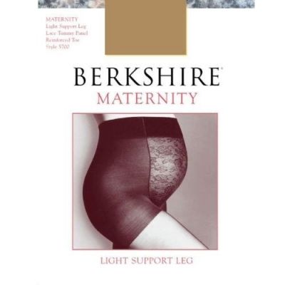 Berkshire Maternity Light Support Reinforced Toe Nude Pantyhose Size B