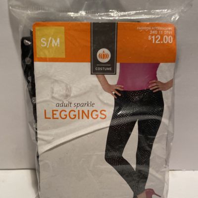 1980’s Style Adult Sparkle Leggings S/m New In Package 94perc Polyester Cosplay