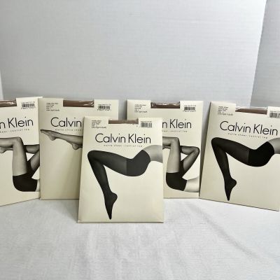Calvin Klein Matte Ultra Sheer Control Top Pantyhose Style 620 & 720 Size C Buff