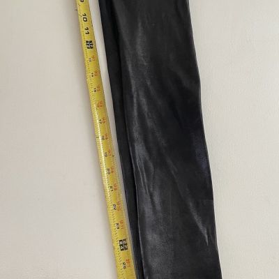 Spanx Black Faux Leather Shiny Leggings Pants Size S