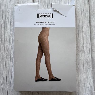 Wolford OVERKNEE NET TIGHTS Size L White