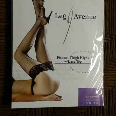 Fishnet Thigh Highs-Lace Top Stockings, Pin-up, Retro, Cosplay, Formal Plus Size