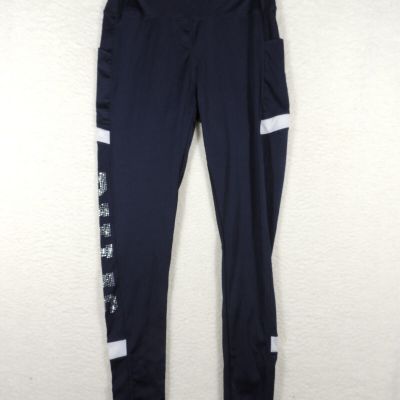 New Lydaa Women High-Rise Leggings Sz L/XL Rhinestones DALLAS A1087 Pockets NWT