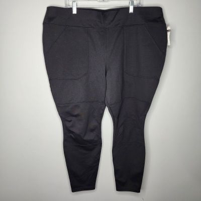 Carhartt Women's Fitted Force Black Legging Pants Size 2x (20w/22w)