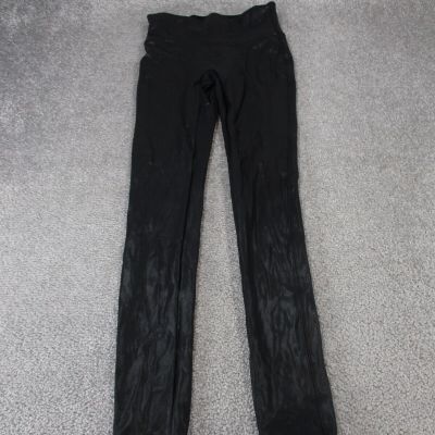 Spanx Leggings Womens Small Black Faux Leather