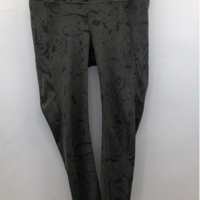 Athleta Gray Marble Slim Fit Ankle Leggings Workout Athletic Yoga Athleisure - M