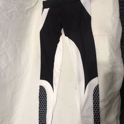 Fashion Women Sports Pants Honeycomb Printed Elastic Yoga Leggings Pants USA