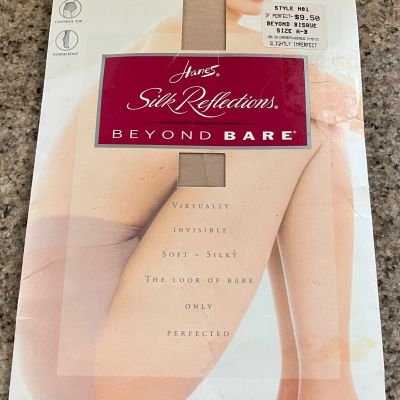 Hanes NWT Beyond Bare Pantyhose Bisque Color Size A-B