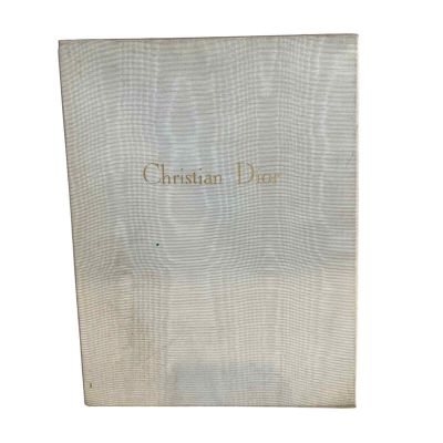 Vintage Christian Dior Miss Dior Pearl Embellished Stockings Sheer Nude