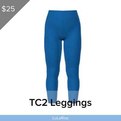 LuLaRoe BRAND NEW Leggings Solid Blue Rare TC2 Tall & Curvy 2 Fits Sizes 18+