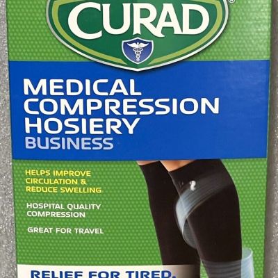 Curad Medical Compression Hosiery Business 20-30 mmHg Nylon Black D 18”