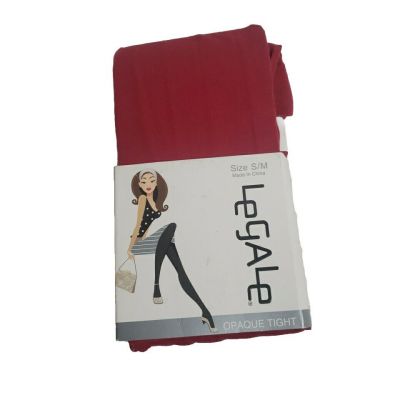 Legale Opaque Thight Pantyhose Control Top Red Hosiery Size Small Medium