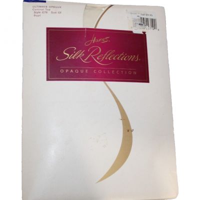 Hanes Silk Reflections Pantyhose Ultimate Opaque Collection Pearl E78 Size CD