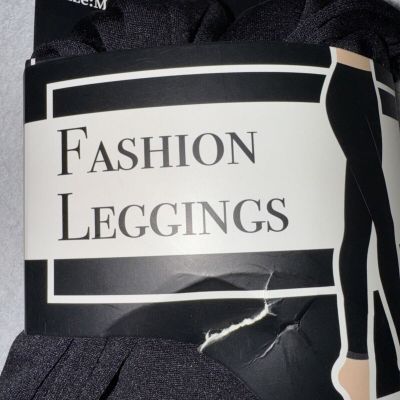 Black Fashion Leggings Medium Poly Spandex China
