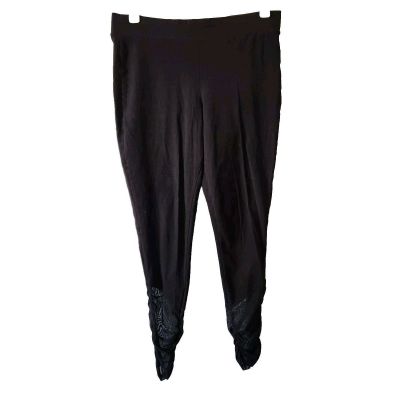 Torrid Solid Black Leggings Women's Size 2 2X Mesh Ankle Athleisure