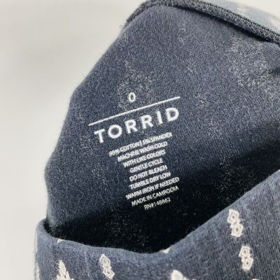 Torrid Plus Size 0X Black Geo Print Leggings