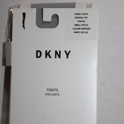 DKNY Sheer Tights Control Top Small DYS056 Aluminum Essential Ease