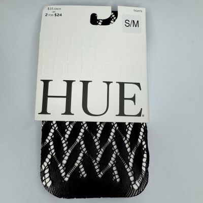 Hue Herringbone Net Tights Black Womens Size S/M 120-170 Lbs 1 Pair New
