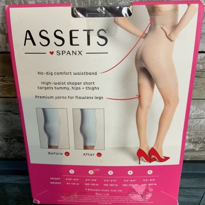Assets by Spanx Dark Brown High-Waist Shaping Pantyhose Sheers Size 4 (180-220lb