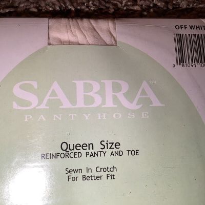 Sabra pantyhose, color off white, Queen size: 1X-2X