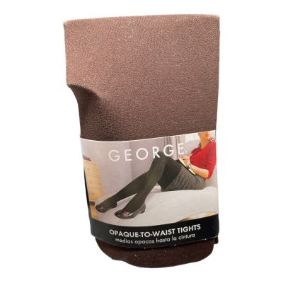 George Brown Cafe opaque-to-waist tights Sz 3 C.5