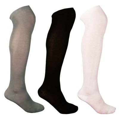 Women's Bamboo Knee High Trouser Socks - Rayon from Bamboo Casual Dress 3 Pair