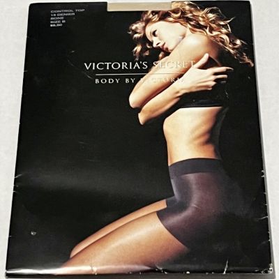 Victoria's Secret Body by Victoria Control Top Size B Bone NEW Vtg Stockings