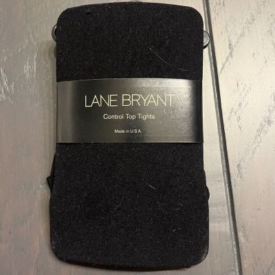 Lane Bryant Control Top Tights Black Size A/B, 1X