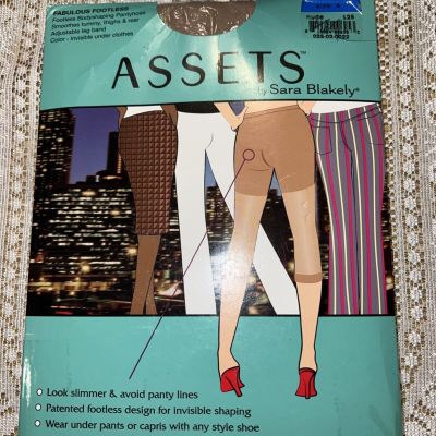 NEW Assets by Spanx Sara Blakely Fabulous Footless Bodyshaping Pantyhose Nude 4