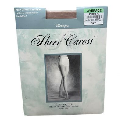 Worthington Sheer Caress Silky Sheer Pantyhose Control Top Average Pebble