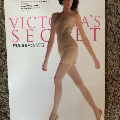 Victoria’s Secret Pulse Points Compression Level 1 Control Top Pantyhose Medium