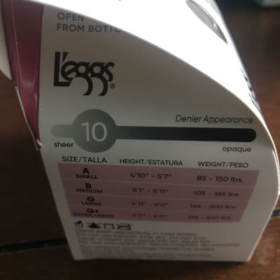 Leggs Silken Mist Beautiful Sheer Tights Ultra Sheer Leg Control Top Q Nude