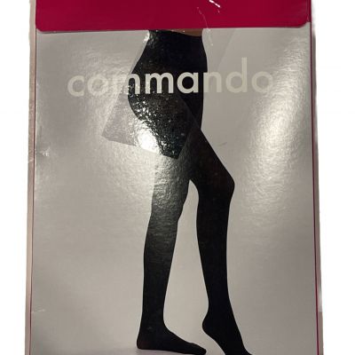 New Women's COMMANDO Black Semi Opaque Tights Size S