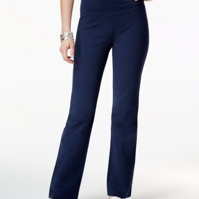 Style & Co. Women's Tummy-Control Bootcut Leggings Industrial Blue Size XS Short
