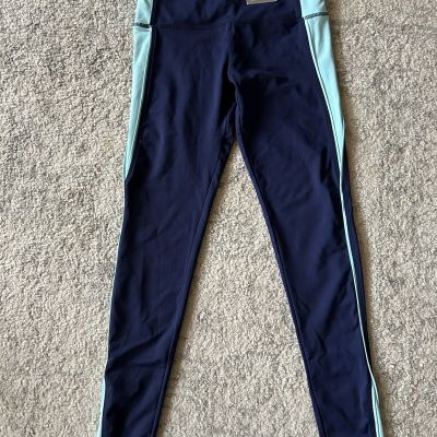 Atmosphere NWT Womens Workout Leggings Sz 2 XS Blue Athletic Skinny Ankle
