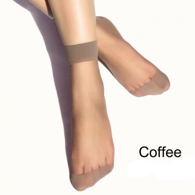 10-20 Pairs Women Nylon Elastic Short Ankle Sheer Stockings Silk Short Socks USA