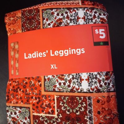 Ladies X-LARGE (16) Leggings Cute*Floral Pattern, Soft, Comfortable, Stretchy