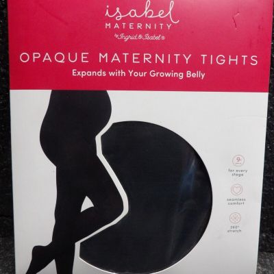 New Isabel Maternity Black Opaque Maternity Tights Size L/XL Black (C)