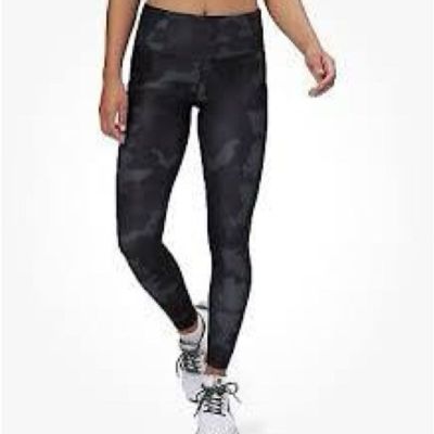 PrAna Electa Legging Black Camo Leggings SZ XL pockets workout yoga casual EUC
