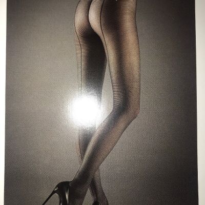 Wolford Louie Tights  COLOR:  Navy/Black   SIZE: Small 14481 - 10